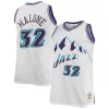 Prestigioso Trendy Stupendo Karl Malone Utah Jazz 1996/97 Big & Tall Hardwood Classics Swingman Jersey White/Purple per i Fan Veri