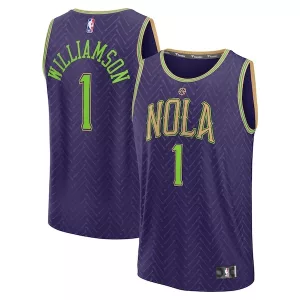 Sofisticato Ottimo Resistente Zion Williamson New Orleans Pelicans Youth 2024/25 Fast Break Player Jersey City Edition Purple per i Fan Veri