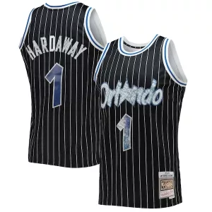 Raffinato Attraente Penny Hardaway Orlando Magic 1996/97 Hardwood Classics NBA 75th Anniversary Diamond Swingman Jersey Black per i Fan Veri