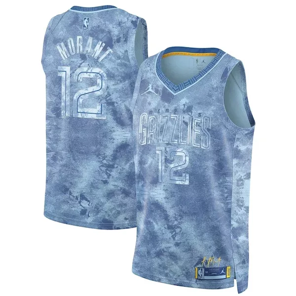 Raffinato Comodo Ja Morant Memphis Grizzlies Nike Unisex Select Series Swingman Jersey Light Blue per i Fan Veri