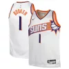 Classico Devin Booker Phoenix Suns Nike Youth Swingman Jersey Association Edition White per i Fan Veri