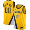 Raffinato Gorgeous Indiana Pacers Jordan Brand Swingman Custom Jersey Statement Edition Gold per i Fan Veri