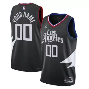 Raffinato LA Clippers Jordan Brand Unisex 2022/23 Swingman Custom Jersey Statement Edition Black per i Fan Veri
