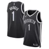 Raffinato Pratico Prestigioso Mikal Bridges Brooklyn Nets Nike Unisex Swingman Jersey Icon Edition Black per i Fan Veri