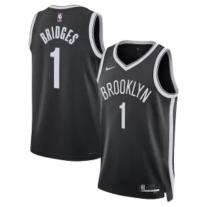 Raffinato Pratico Prestigioso Mikal Bridges Brooklyn Nets Nike Unisex Swingman Jersey Icon Edition Black per i Fan Veri