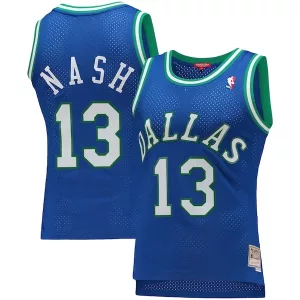 Raffinato Resistente Steve Nash Dallas Mavericks Women's 1998/99 Hardwood Classics Swingman Jersey Blue per i Fan Veri
