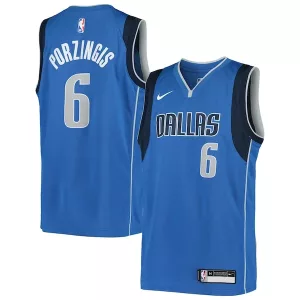 Raffinato Stupendo Kristaps Porzingis Dallas Mavericks Nike Youth Swingman Jersey Icon Edition Blue per i Fan Veri
