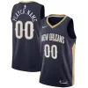 Raffinato Versatile New Orleans Pelicans Nike Swingman Custom Jersey Navy Icon Edition per i Fan Veri