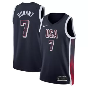 Resistente Attraente Raffinato Kevin Durant USA #7 Nike 2024 Swingman Player Jersey Navy per i Fan Veri