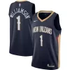 Resistente Carino Zion Williamson New Orleans Pelicans Nike Swingman Jersey Navy Icon Edition per i Fan Veri