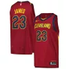 Resistente Eccezionale LeBron James Cleveland Cavaliers Nike Authentic Player Jersey Icon Edition Wine per i Fan Veri
