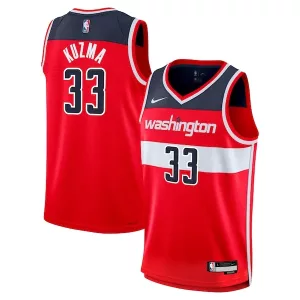 Resistente Elegante Sofisticato Kyle Kuzma Washington Wizards Nike Youth Swingman Jersey Icon Edition Red per i Fan Veri