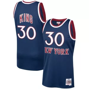 Resistente Incantevole Bernard King New York Knicks 1982/83 Hardwood Classics Swingman Jersey Navy per i Fan Veri