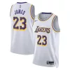 Resistente Lussuoso LeBron James Los Angeles Lakers Nike Unisex Swingman Jersey Association Edition White/Gold per i Fan Veri