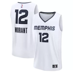 Resistente Pratico Carino Ja Morant Memphis Grizzlies Fast Break Replica Player Jersey Association Edition White per i Fan Veri