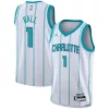 Robusto LaMelo Ball Charlotte Hornets Nike Youth Swingman Jersey Association Edition White per i Fan Veri