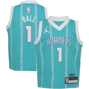 Robusto Ottimo LaMelo Ball Charlotte Hornets Jordan Brand Toddler Swingman Player Jersey Icon Edition Teal per i Fan Veri