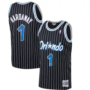 Robusto Penny Hardaway Orlando Magic Hardwood Classics Swingman Jersey Black per i Fan Veri