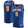 Robusto RJ Barrett New York Knicks Replica Fast Break Jersey Blue Icon Edition per i Fan Veri