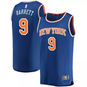 Robusto RJ Barrett New York Knicks Replica Fast Break Jersey Blue Icon Edition per i Fan Veri