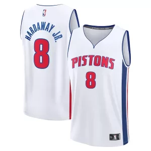 Robusto Tim Hardaway Jr. Detroit Pistons Fast Break Replica Player Jersey Association Edition White per i Fan Veri
