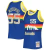 Robusto Versatile Resistente Dikembe Mutombo Denver Nuggets 1996/97 Hardwood Classics NBA 75th Anniversary Diamond Swingman Jersey Royal per i Fan Veri