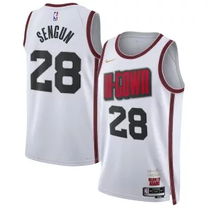 Sofisticato Alperen Sengun Houston Rockets Nike Unisex 2024/25 Swingman Player Jersey City Edition White per i Fan Veri