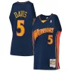 Sofisticato Baron Davis Golden State Warriors 2006/07 Hardwood Classics Swingman Jersey Navy per i Fan Veri
