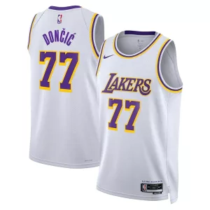 Sofisticato Classico Cool Luka Dončić Los Angeles Lakers Nike Association Edition Unisex Swingman Jersey White per i Fan Veri