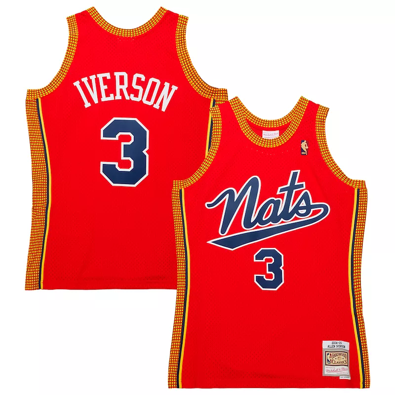 Carino Allen Iverson Philadelphia 76ers Hardwood Classics Swingman Jersey Red per i Fan Veri