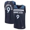 Sofisticato Comodo Magnifico Nickeil Alexander Walker Minnesota Timberwolves Fast Break Replica Player Jersey Icon Edition Navy per i Fan Veri