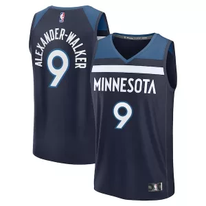 Sofisticato Comodo Magnifico Nickeil Alexander Walker Minnesota Timberwolves Fast Break Replica Player Jersey Icon Edition Navy per i Fan Veri
