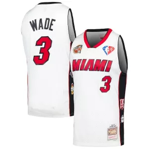 Sofisticato Eccezionale Trendy Dwyane Wade Miami Heat Unisex Hall of Fame Class of 2023 Throwback Swingman Jersey White per i Fan Veri