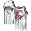 Sofisticato Ottimo Accattivante Vince Carter Toronto Raptors 1998/99 Hardwood Classics 75th Anniversary Swingman Jersey Platinum per i Fan Veri