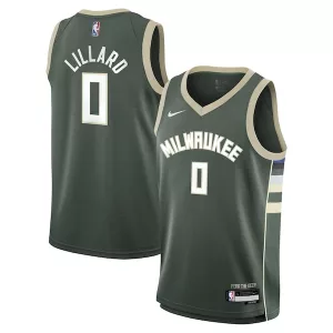 Sofisticato Pratico Delizioso Damian Lillard Milwaukee Bucks Nike Youth Swingman Jersey Icon Edition Hunter Green per i Fan Veri