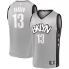 Sofisticato Prestigioso Attraente James Harden Brooklyn Nets Fast Break Replica Jersey Charcoal Statement Edition/White per i Fan Veri