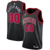 Sofisticato Robusto Chicago Bulls Jordan Brand Swingman Custom Jersey Statement Edition Black per i Fan Veri