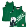 Sofisticato Splendido Robusto Dallas Mavericks Hardwood Classics Blown Out Fashion Jersey Green per i Fan Veri