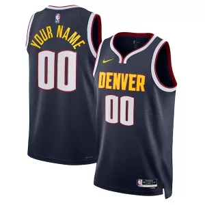 Splendido Bellissimo Denver Nuggets Nike Unisex Swingman Custom Jersey Navy Icon Edition per i Fan Veri
