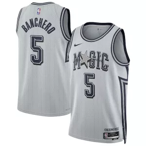 Splendido Carino Paolo Banchero Orlando Magic Nike Unisex 2024/25 Swingman Player Jersey City Edition Silver per i Fan Veri