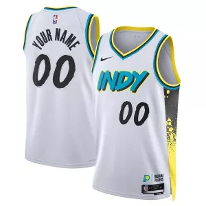 Splendido Comodo Duraturo Indiana Pacers Nike Unisex 2024/25 Custom Swingman Jersey City Edition White per i Fan Veri