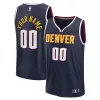 Splendido Raffinato Prestigioso Denver Nuggets Fast Break Custom Jersey Icon Edition Navy/Blue per i Fan Veri