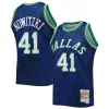 Splendido Resistente Dirk Nowitzki Dallas Mavericks Hardwood Classics 1998/99 Lunar New Year Swingman Jersey Blue per i Fan Veri