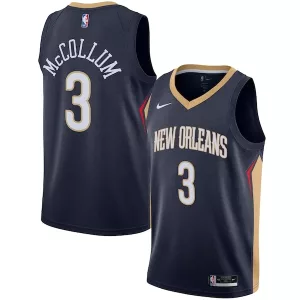 Splendido Sofisticato C.J. McCollum New Orleans Pelicans Nike Swingman Jersey Icon Edition Navy per i Fan Veri