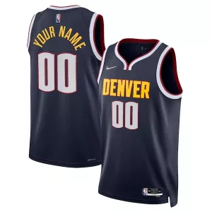 Stupendo Classico Denver Nuggets Nike 2021/22 Diamond Swingman Custom Jersey Icon Edition Navy per i Fan Veri