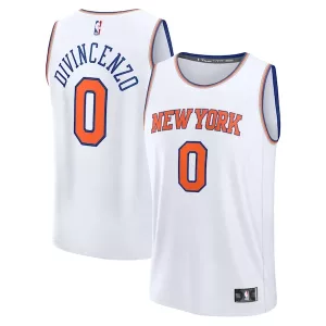 Stupendo Donte DiVincenzo New York Knicks Fast Break Replica Player Jersey Association Edition White per i Fan Veri
