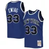 Stupendo Duraturo Patrick Ewing New York Knicks 1997/98 Hardwood Classics Off Court Swingman Jersey Blue per i Fan Veri