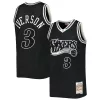 Stupendo Fascinante Allen Iverson Philadelphia 76ers Hardwood Classics Off Court Swingman Jersey Black per i Fan Veri