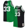 Stupendo Larry Bird Boston Celtics Big & Tall Hardwood Classics 1985/86 Split Swingman Jersey Kelly Green/Black per i Fan Veri