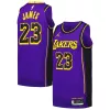 Stupendo Magnifico LeBron James Los Angeles Lakers Jordan Brand Authentic Player Jersey Statement Edition Purple per i Fan Veri